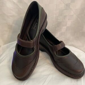 Josef Seibel European Mary Jane Leather Comfort Loafers, Size EU42,US 10.5-11